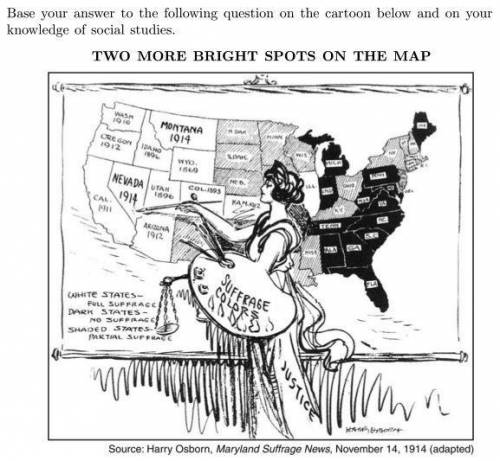 Information in the cartoon most clearly supports the conclusion that by 1914 (a) most states had ap
