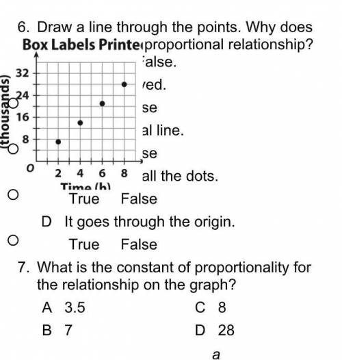 Help ASAP (7th Grade math) (Use graph for 6-7)