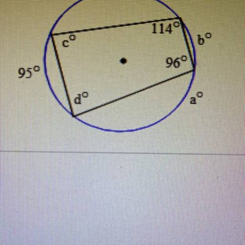 Find the value of each variable. For the
circle, the dot represents the center.