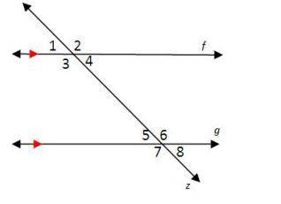 Multiple Choice

Use the diagram below to answer questions 1–3.
Which angle is congruent to angle