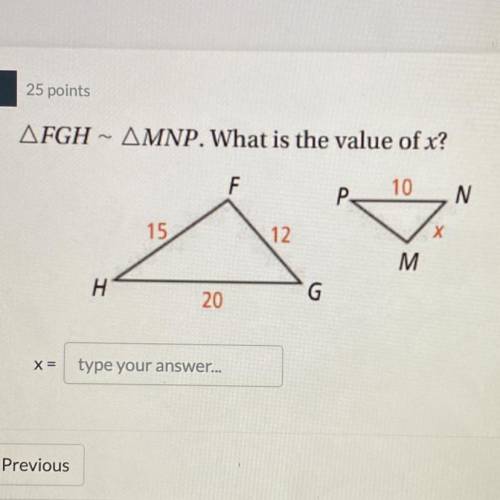 What is the value of x? help pls