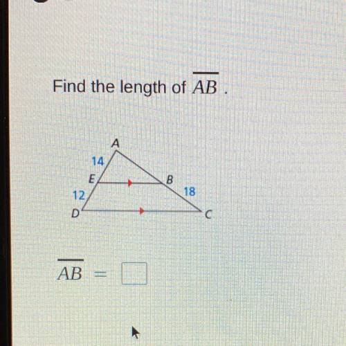 Find the length of AB.