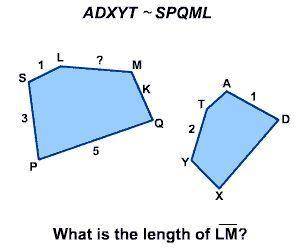 What is the length LM
A. 6
B. 4
C. 3
D. 2