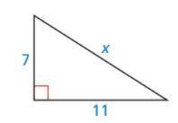Solve for x in the figure below. Write your answer in simplest radical form. X = ____

Options
6√2