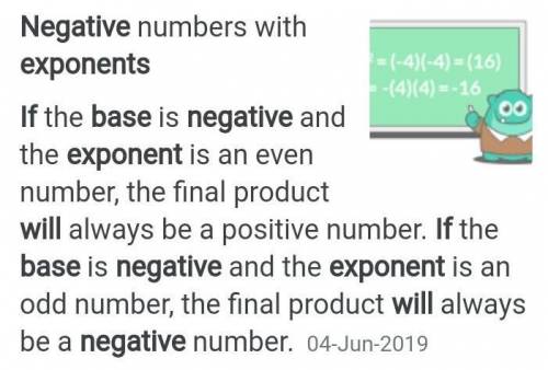 If you have a base with negative a exponent, you must?