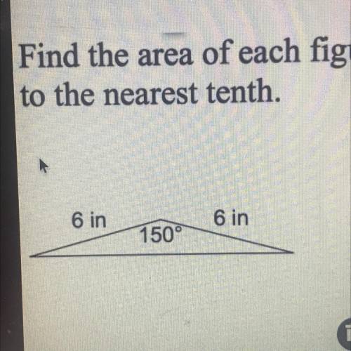 Find the area of each figure. Round your answer
to the nearest tenth.