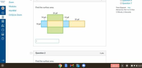 Help, surface area question 1 and 2 need to find the area.