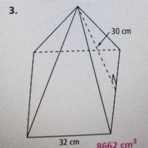 Find the volume of the square pyramid, given its slant height​