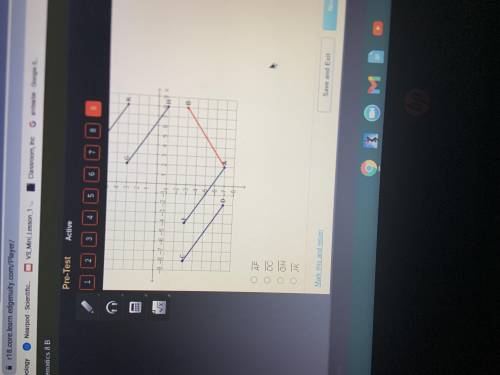 What segment is the image of ab reflected across the line y=-2?