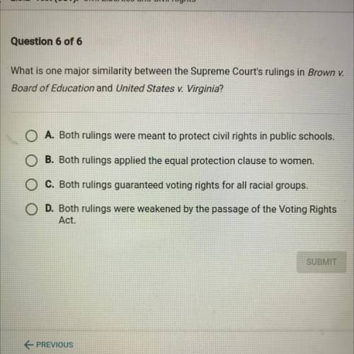 What is one major similarity between the Supreme Court's rulings in brown v. Board of education and