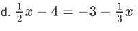 Simplify the equation for x.