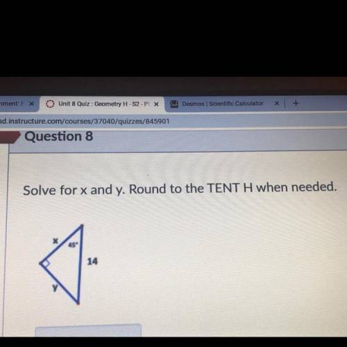 30 points !!!
Solve for x & y 
round to the tenth if needed