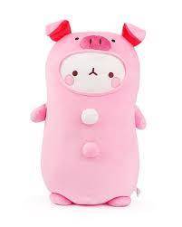 Pink fluffly stuffed animal it's similar to what i got i got you