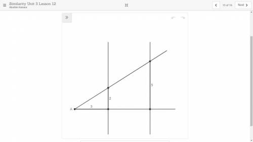 Lines BC and DE are both vertical.
2) What is the length of AD?