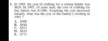 What was the cost of the family's clothing in 1991?