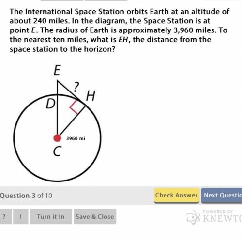 The International Space Station orbits Earth at an altitude of about 240 miles. In the diagram, the