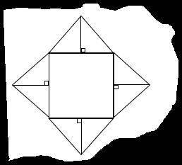 The roof of a house is in the shape of a square pyramid and its net is shown below. The length of e