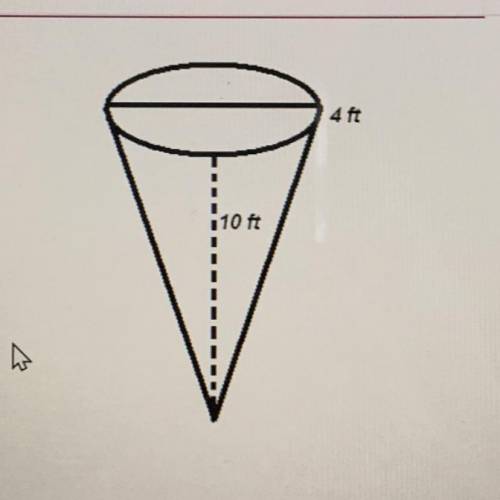 What is the volume of this cone