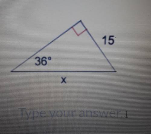 Solve for the indicated side or angle ​