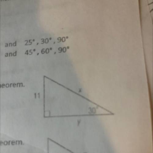 Find x in a triangle