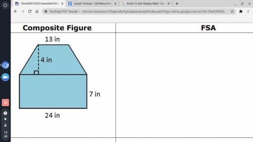 Write an equation to find the area of each figure.Then determine the area.Use 3 for pi.