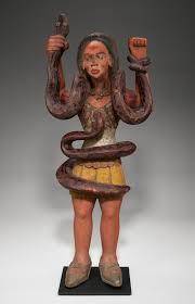 Look at this photo. This is a(n) ____. A. Pfemba B. Nkisi n’kondi C. Nok Sculpture D. Igbo figure