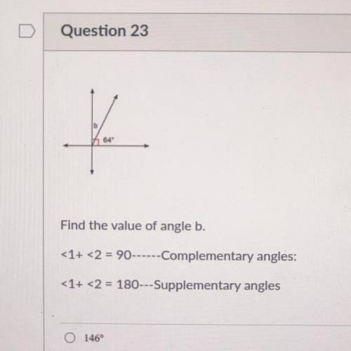 Find the value of angle b.