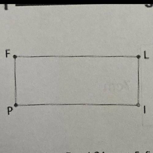 Help me please 
Find x in rectangle FLIP if LP =4x - 2, FP = 13, and FI =2x + 1