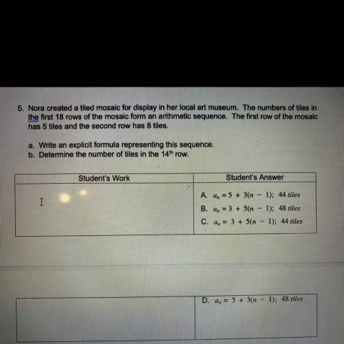 Please help ASAP!! Show all work and pick from the answer choices please :)