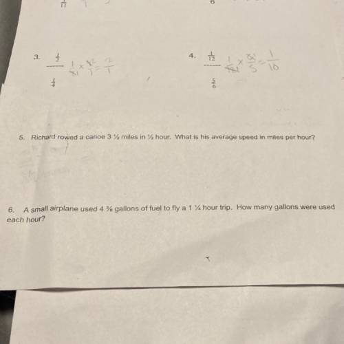 CAN SOMEONE PLEASE HELP WITH 5 and 6 and show work