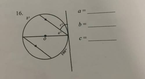 Please help me find a, b, and c. Thank you.