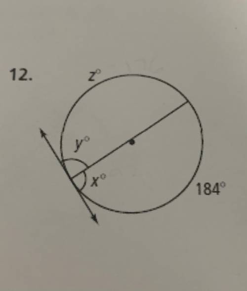 Please help me find z, y, and x. Thank you.