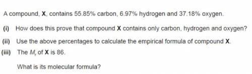 Calculate the empirical and molecular formula. *