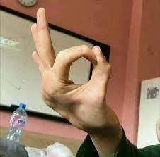 Now this is how you make an ok symbol in real life