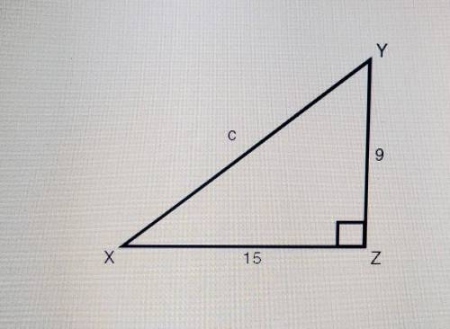 Given the following triangle, find c. please help it'd mean a lot​