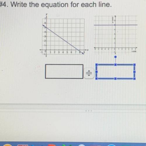 Plz help me write the equation for 2 lines