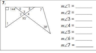 Find all missing angles(please help as soon as possible)