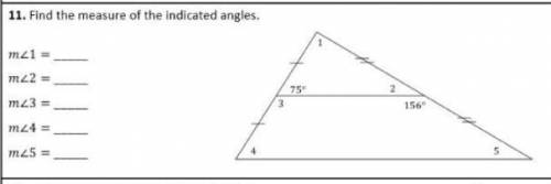 Find the measure of the indicated angles