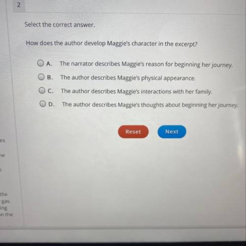 How does the author develop Maggie's character in the excerpt?