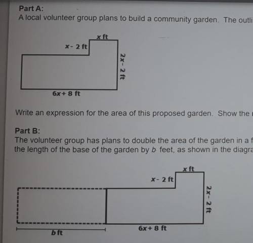 Please Help ASAP!!

Part A: A local volunteer group plans to build a community garden. The outline