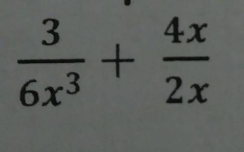 Add the rational expression​