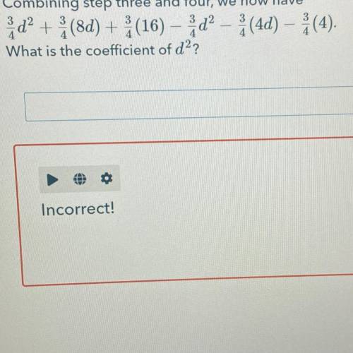 Pls help :(
what is the coefficient of d2?