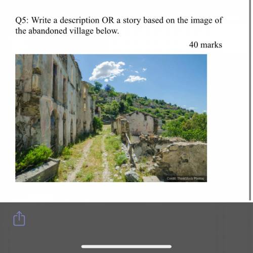 description or a story about a abandoned village for english it has to be minimum three paragraphs