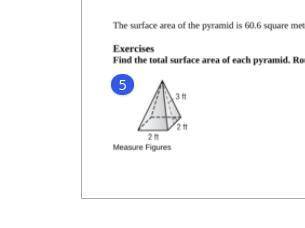 PLEASE HELPPPP FIND THE SURFACE AREA OF THE PYRAMID.