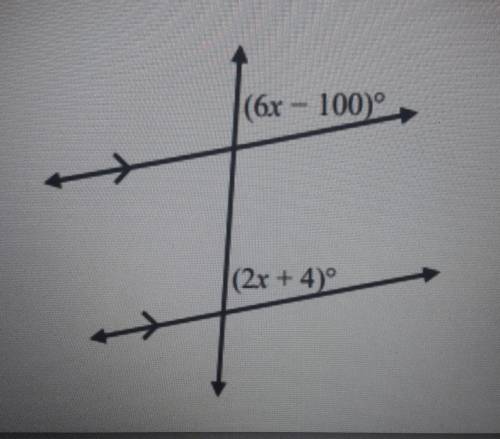 I need to solve for x btw these are corresponding angles ​