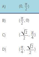 PLEASE HELP!!!Let ƒ(x) = arccos(x) and g(x) = arcsin(x). When does ƒ(x) = g(x)?
