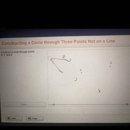Construct a circle through points
X, Y, and Z
