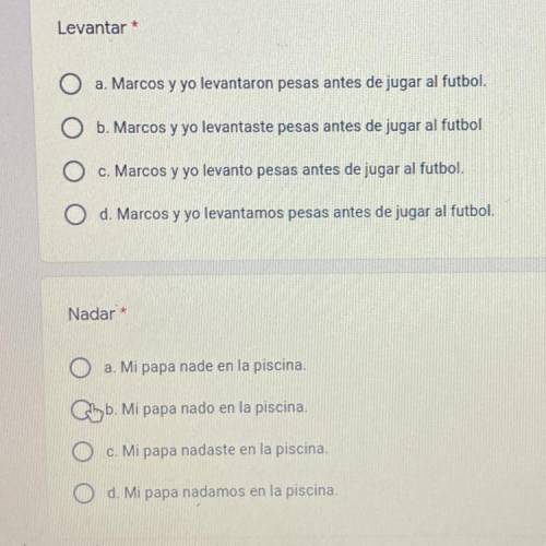 Spanish answers only please