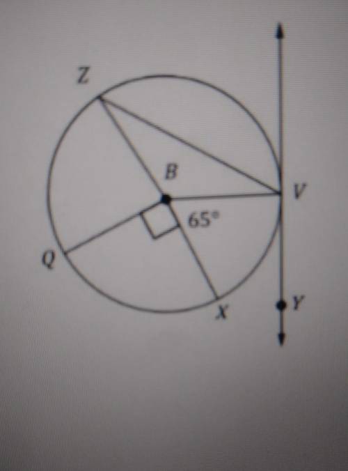Find each of the following angles and acrs formed in circle B, with diameter XZ.​