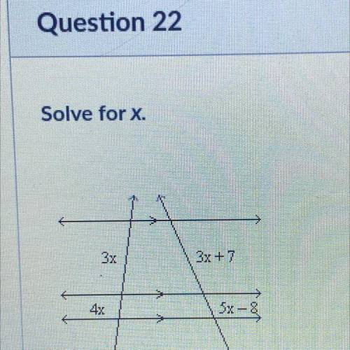 Solve for x
solve for x
solve for x